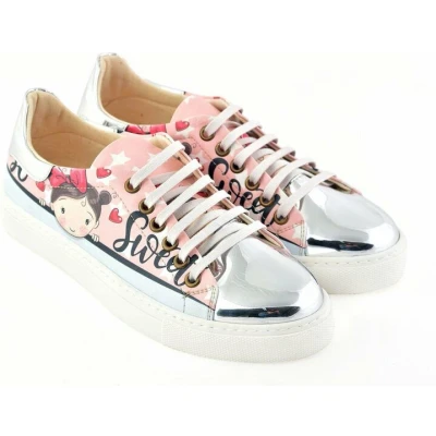 Afbeelding van GOBY So Sweet Sneakers Schoenen Hoge kwaliteit Handmade Meisjesprint Maat 36