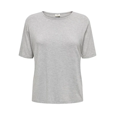 Afbeelding van JdY Jdymila S/S O Neck Top JRS T shirt voor dames, lichtgrijs gem., XS