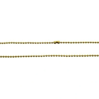 Afbeelding van Dunne bolletjes ketting goudkleurig staal 75cm 1.5mm