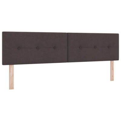 Afbeelding van vidaXL Hoofdbord Donkerbruin Stof 180 x 7 88 cm Verstelbare voeten