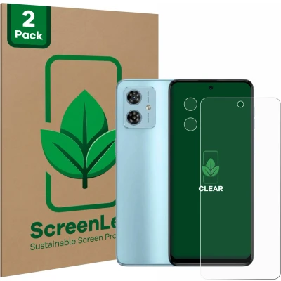 Afbeelding van ScreenLeaf Screenprotector voor Motorola Moto G54 (Voor+Camera) Duurzame schermbescherming Folie Beschermfolie transparant (2 Stuks)