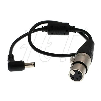 Afbeelding van DSLR Monitor XLR 4 Pin Vrouwelijke DC 5.5x2.5mm Vat Plug Voedingskabel voor Blackmagic Ontwerp Studio Camera