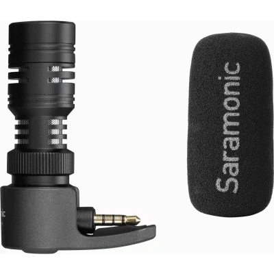 Afbeelding van Saramonic SmartMic+ compact TRRS condensator microfoon voor telefoons of camera