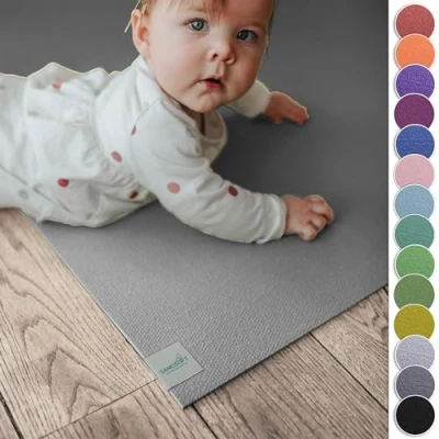Afbeelding van Sanosoft® Kruipmat, gemaakt in Duitsland, Öko Tex, anti slip, 120 x cm, lichtgrijs