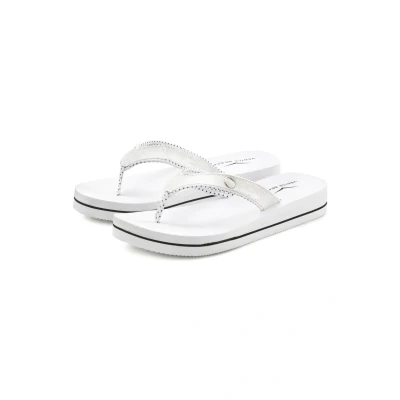 Afbeelding van Venice Beach Badezehen Teenslippers, Dames, Maat: 42, Weiß Hoogwaardig imitatieleer
