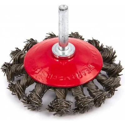 Afbeelding van HBM 75 mm Schijfborstel met gedraaid staaldraad 6 Opname