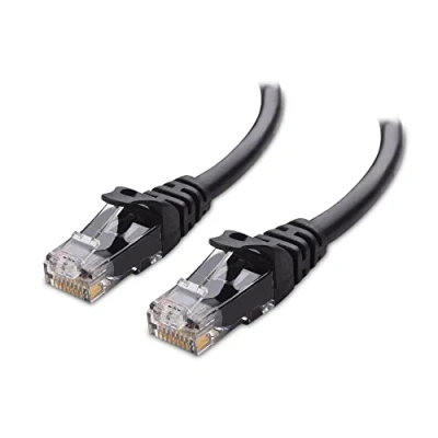 Afbeelding van Cable Matters Cat6 Ethernet kabel met beschermlip (Cat6 kabel, Cat 6 kabel) van meter in zwart