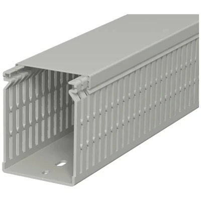 Afbeelding van Obo lk4 bedradingskoker bodemperforatie hxbxl 80x60x2000mm sleuafstand 12 5mm sleubreedte steengrijs ral7030 6178229