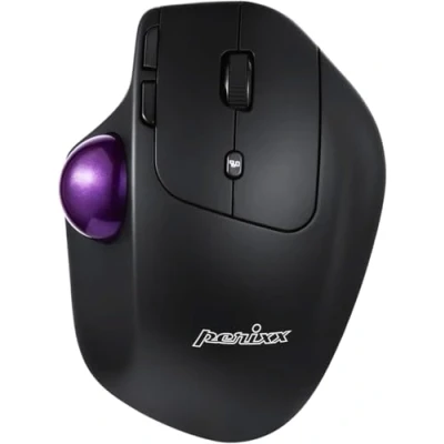 Afbeelding van Perixx Perimice 720 Draadloos Ergonomische trackball muis Verstelbare hoek 2.4G + Bluetooth