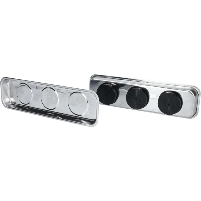Afbeelding van BRILLIANT TOOLS BT691155 Magnetische tray / schaalset van RVS 65 x 226 mm, 2 dlg [Powered by KS TOOLS]