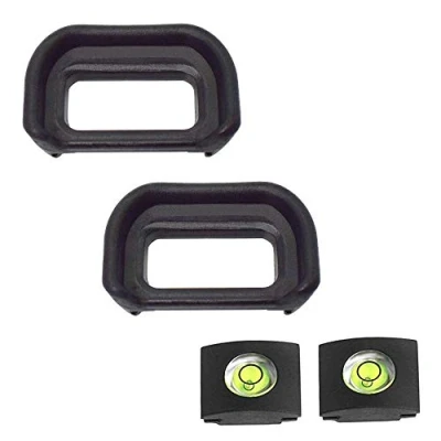 Afbeelding van Eyepiece Eyecup Viewfinder Eye Cup voor Sony Alpha A6500 A6400 Camera zoeker (2 pack), ULBTER FDA EP17 met Hot Shoe Cover (FDA EP17)