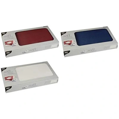 Afbeelding van Papstar, 20 tafelkleden, stofachtig, vlies &quot;soft seletion&quot; 80 cm x wit, 82332