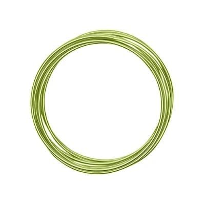 Afbeelding van Vaessen Creative aluminium draad, mintgroen, 3 mm x m, knutseldraad, decoratieve bloemdraad, sieraden meter, buigzaam sieradendraad, lichtgroen, 300 cm,