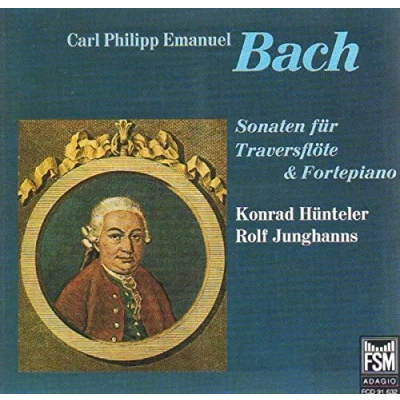 Afbeelding van C.P.E. Bach: Sonatas for Traverse Flute and Fortepiano
