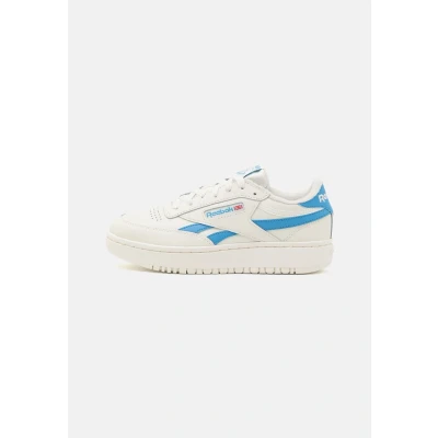 Afbeelding van Reebok Classic CLUB C Double Revenge Sneakers laag, Dames, Maat: 37, Chalk/essential blue Leer en imitatieleer
