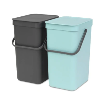 Afbeelding van Brabantia Inbouwafvalemmer Sort &amp; Go 2 x 12 liter