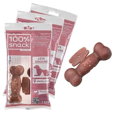 Afbeelding van Ferplast Hondensnack Natuurlijke Mondhygiëne Geurbestrijding met Yucca Extract 3 Pack Kit 315g