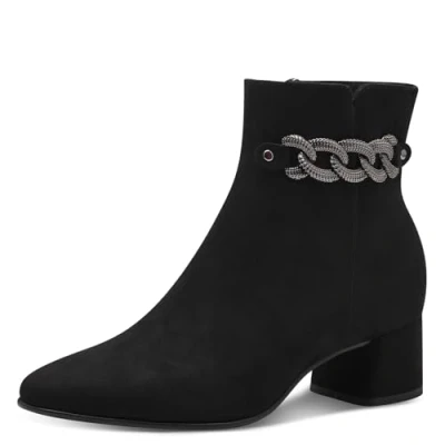 Afbeelding van MARCO TOZZI Dames Bootie Zip+Slip 2 25352 43 Enkellaarzen, zwart, 37 EU