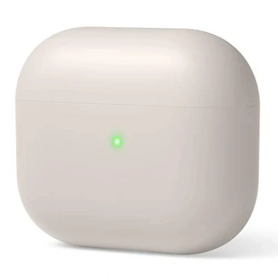 Afbeelding van elago Liquid Hybrid Hoesje Compatibel met AirPods 3 Case Drievoudige Laag Structuur Bescherming (Stone)