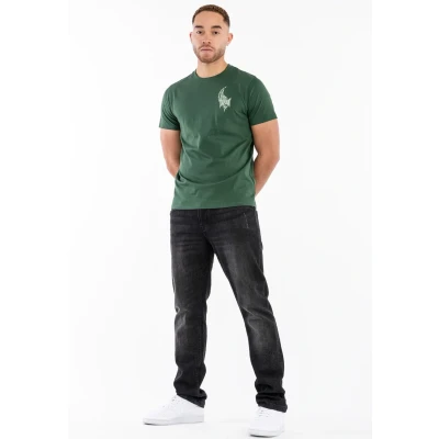 Afbeelding van Tapout Normale Passform MASK Tshirt print, Heren, Maat: 3XL, green