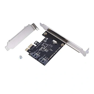 Afbeelding van PCI E kaarten, Express naar SATA 3.0 controllerkaart, 2 poorts III 6 Gbps uitbreidingsadapter, converterborden voor desktop pc, ondersteuning SSD en HDD
