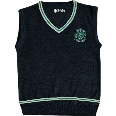 Afbeelding van Harry Potter Slytherin Heren mouwloze zwarte trui XS