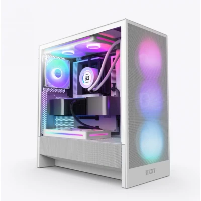 Afbeelding van NZXT H5 Flow RGB (2024) wit Midtowermodel ATX