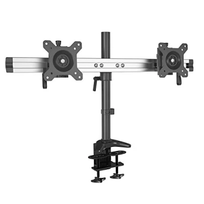Afbeelding van Home Office VIISAN MP220C L Dual 2 monitor bureaustandaard standhouderbeugel zwenkhelling voor TFT LCD scherm LED 15 &quot;tot 27&quot; inch met VESA 75/100