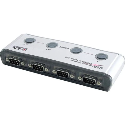 Afbeelding van Lindy USB 1.1, Serieel Converter [1x 1.1 stekker A 4x 9 polig]