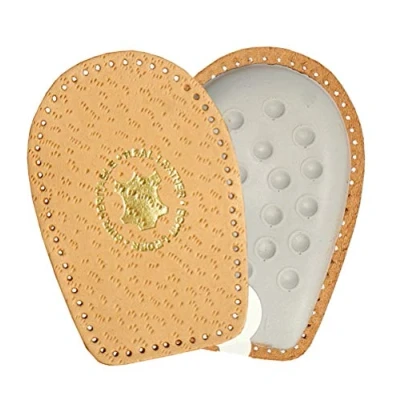Afbeelding van Echt Lederen Hielkussen Pad Met Schuimkussen, Orthopedische Inlegzolen Voor Heren En Dames, Kaps Airflex, Alle Maten (44 46 EUR)