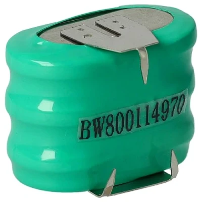 Afbeelding van vhbw NiMH vervangende knoopcel batterij tab type 3/V150H 3 pins 150mAh 3.6V geschikt voor modelbouw batterijen, zonne verlichting etc.