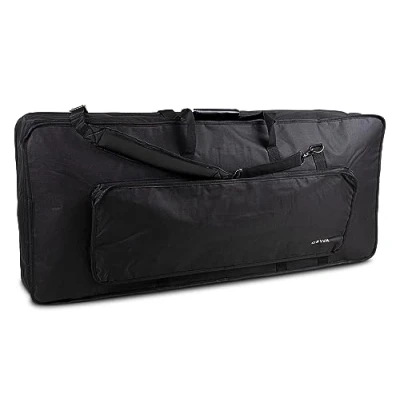 Afbeelding van GEWA Keyboard Gig Bag Basic L (scheur en waterbestendig, Cordura 600 Denier, schuimvulling met hoge dichtheid, riemrand, metalen karabijnhaak, naamplaatje, zachte draaggreep, 108 x 45 18 cm)