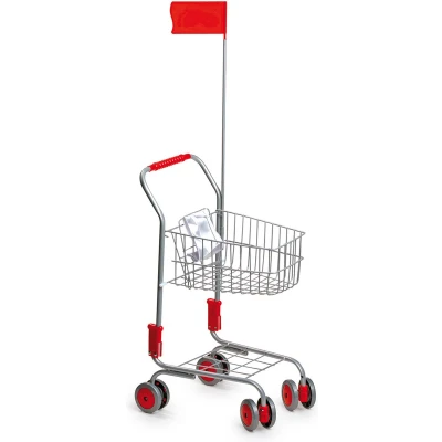 Afbeelding van Small Foot Winkelwagen met Poppenzitje en Vlag