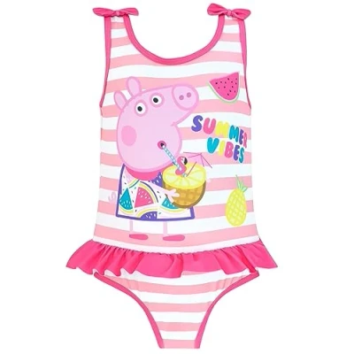 Afbeelding van Peppa Pig Zwempak Meisjes Zwemkostuum Zomerse Eendelige Meisjesbadpakken Roze 98