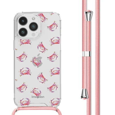Afbeelding van Apple iPhone 14 Pro Max Hoesje Kunststof iMoshion Softcase/Koordhoesje/Backcover Crab Watercolor Telefoonhoesje
