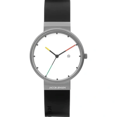 Afbeelding van Jacob Jensen Heren Horloge Analoog Quarz 32020797 One Size Zwart