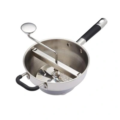 Afbeelding van KitchenCraft MasterClass roterende passe vite voor veelvuldig gebruik metallic 43,5 x 21 19,5 cm