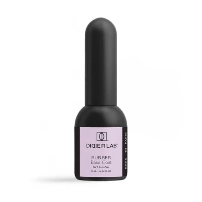 Afbeelding van Didier Lab Premium Rubber Base Gel Icy Lilac 10 ml LED UV Nagellak IJs‑lila HEMA‑ &amp; TPO‑vrij Onderlaag Coat 2in1 UV voor Manicure