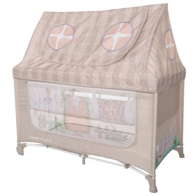Afbeelding van Lorelli Sweet Home Beige Campingbed met Dakje 1008065 2507