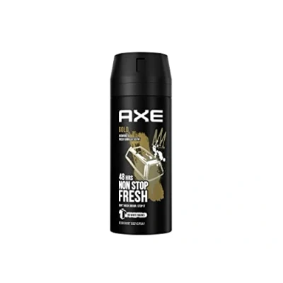 Afbeelding van 6x Axe Gold deodorant bodyspray voor hem deodorantspray, 150 ml, 48 uur, fris mannen