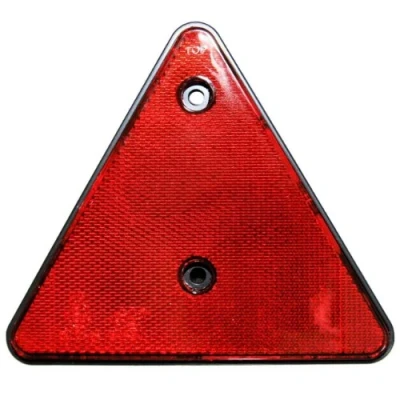 Afbeelding van Set van 2 reflectoren driehoek ROOD E geteste hanger trailer reflector links rechts