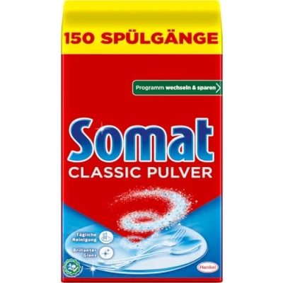 Afbeelding van Somat Classic Vaatwasserpoeder, voor dagelijkse reiniging, verpakking van 2 stuks (2 x 3 kg)