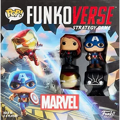 Afbeelding van Funko Funkoverse: Marvel Avengers (4 pack exclusieve POP! figuren) Lichtstrategie bordspel voor kinderen en volwassenen (leeftijd 10+) Ideaal 2 4 spelers 46060