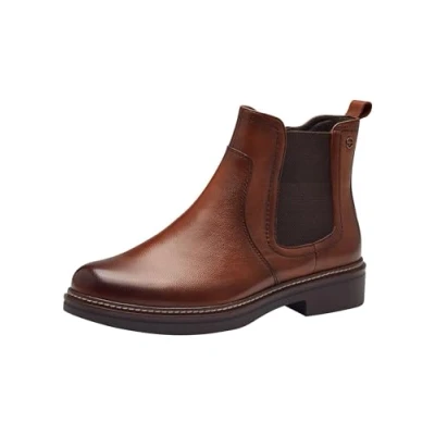 Afbeelding van Tamaris Comfort Korte laarzen, Dames, Maat: 40, Cognac Leer