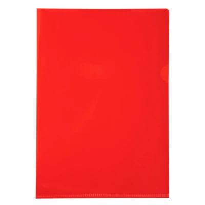 Afbeelding van Exacompta 661275E Dossierhoezen verpakking (glad, uit PP 130µ, DIN A4, 21 x 29,7cm) 100 stuks rood