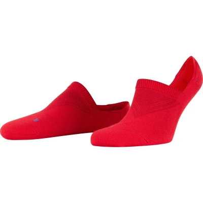 Afbeelding van FALKE Cool Kick anatomische pluche zool functioneel garen footies unisex rood Maat 39 41