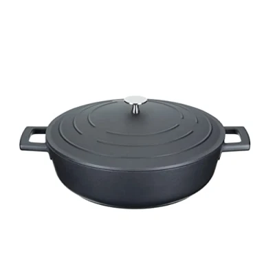 Afbeelding van MasterClass gietaluminium braadpan (Ø28 cm) (4L) (lichtgewicht) zwart