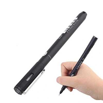 Afbeelding van tooloflife Fine liner pennen 4 maten fineliner zwart 0,05 mm 0,4 marker waterdichte pigmentvoering voor schetsen, kunstenaarsillustratie, kantoordocumenten [0,4 mm]