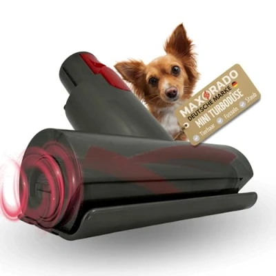 Afbeelding van Maxorado mini turboborstel voor uw stofzuiger geschikt Dyson V7, V8, V10, V11, V15 elektrische turbine borstel vloerzuigmond tegen stof en dierenhaar bekledingsopzetstuk turbo matrasmondstuk autostoelen, bed, bank meer