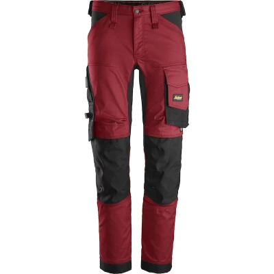 Afbeelding van Snickers 6341 AllroundWork, Stretch Werkbroek Chili Rood/Zwart